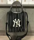 Túi đeo chéo MLB kẻ sọc big logo knit 3ACRS034N-50BKS