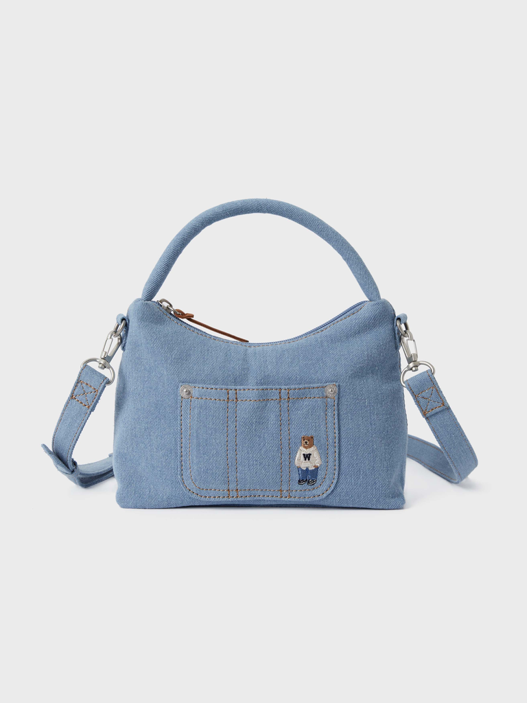 Túi hobo đeo chéo WHOAU denim steve xanh nhạt WHBGF2424A