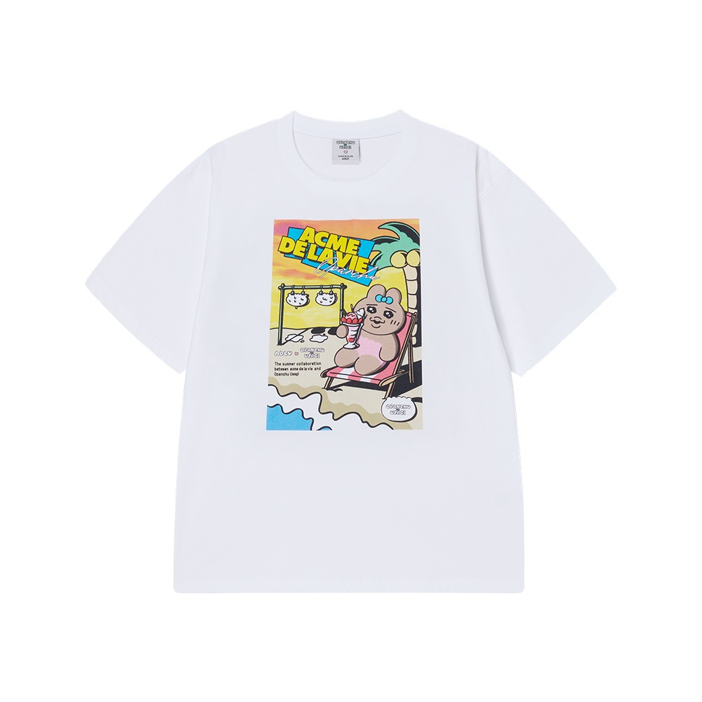 Áo thun ADLV seaside resort opanchu usagi trắng