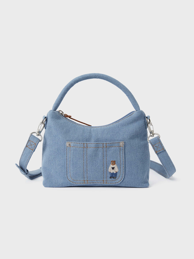 Túi hobo đeo chéo WHOAU denim steve xanh nhạt WHBGF2424A