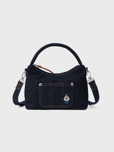Túi hobo đeo chéo WHOAU denim steve navy WHBGF2424A