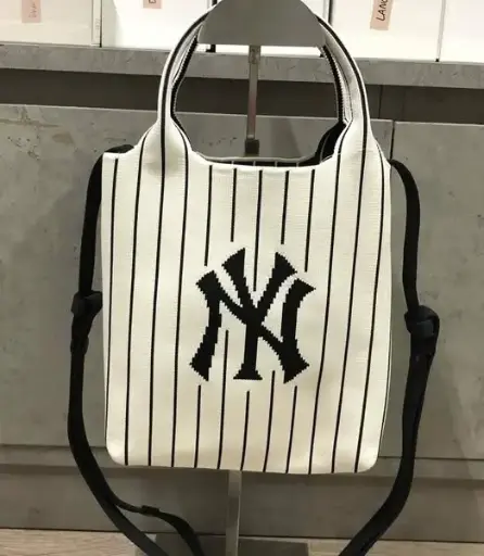 Túi đeo chéo MLB kẻ sọc big logo knit 3ACRS034N-50CRS